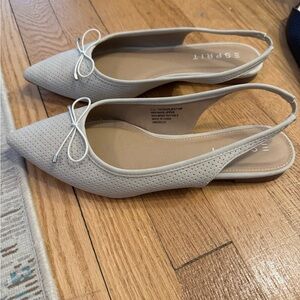 Esprit Women's Cream Slingback Flats